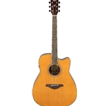 Yamaha FGC-TA VT TransAcoustic Cutaway Acoustic-Electric Guitar, Vintage Tint